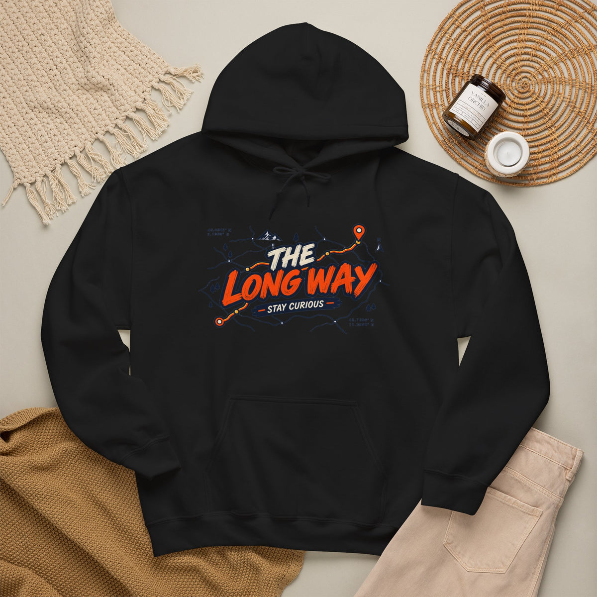 Copia de la sudadera con capucha gráfica The Long Way