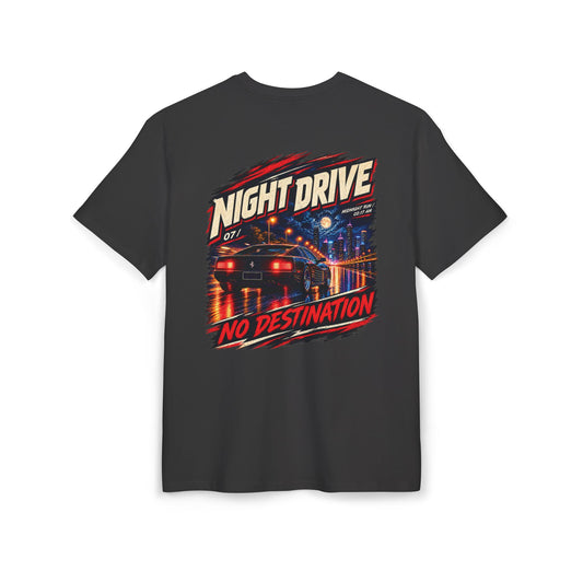 Night Drive graphic Oversized tee