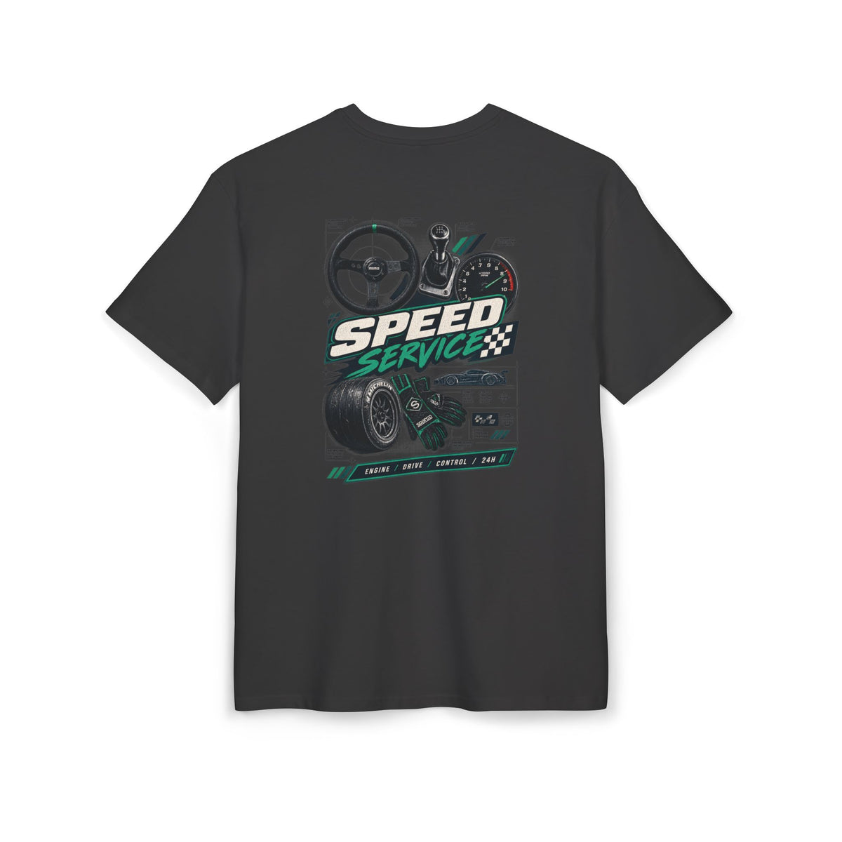 Camiseta extragrande Speed Service Racing