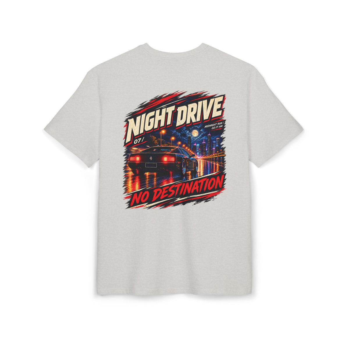 T-shirt oversize con grafica Night Drive