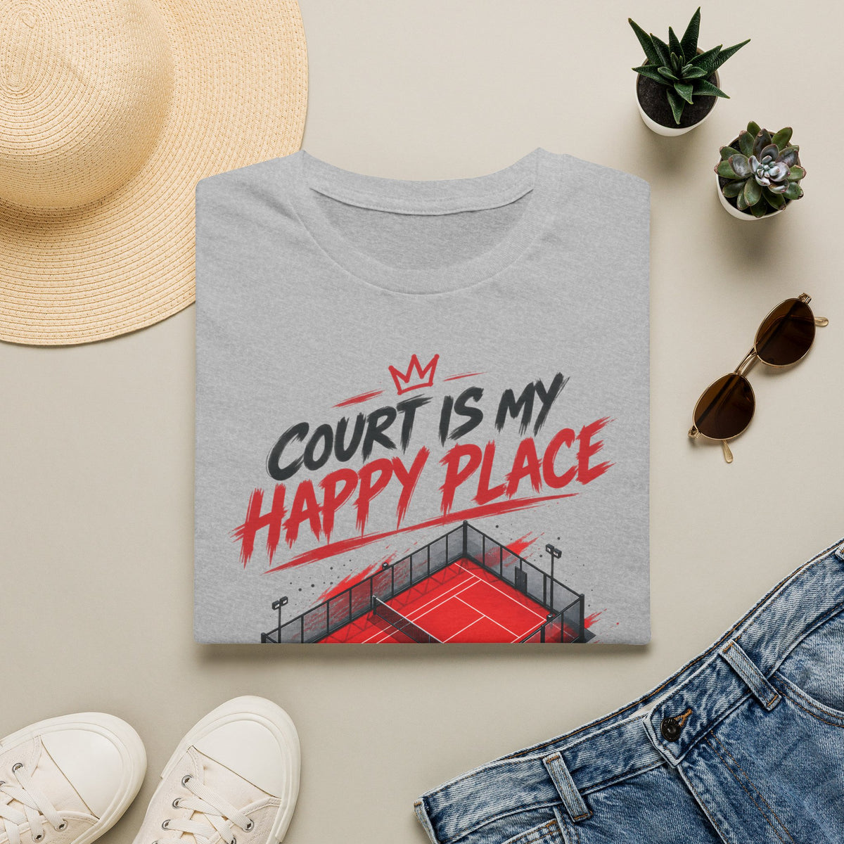 T-shirt « Le terrain est mon endroit heureux »