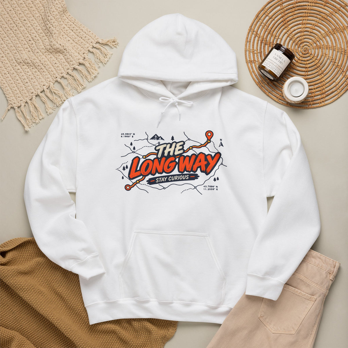 Copia de la sudadera con capucha gráfica The Long Way