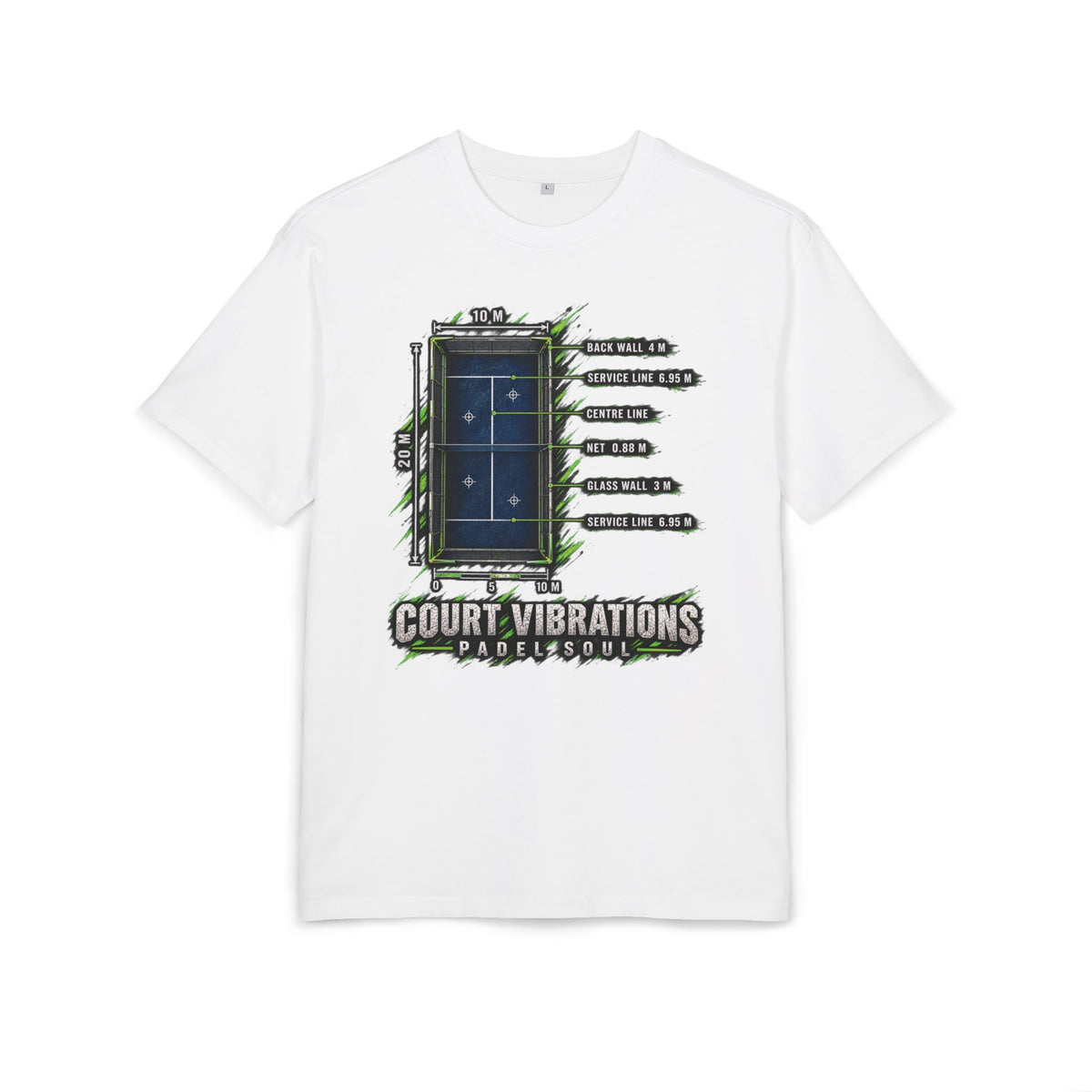 Padel Court Vibrations Oversized Tee